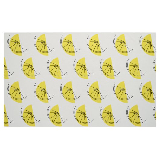 Citrus Lemon grote print stof (Fat Quarter)