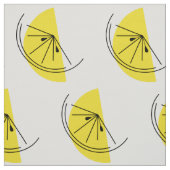 Citrus Lemon grote print stof (Swatch)