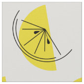 Citrus Lemon grote print stof (Close Up)