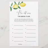 Citrus lemon - Hoe oud was de bruid om mee te spel (Voorkant)