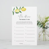 Citrus lemon - Hoe oud was de bruid om mee te spel (Staand voorkant)