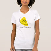 Citrus Lemon "Jouw tekst" Dames T-shirt (Voorkant)