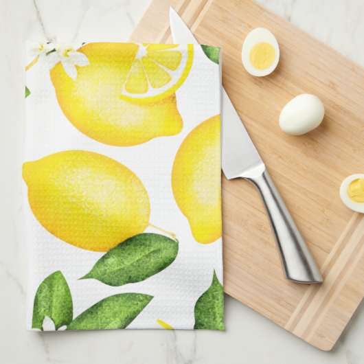 Citrus Lemon Keuken Handdoek (Quarter Fold)