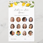 Citrus Lemon Labour of Liefde Baby shower Game Kaa (Voorkant)