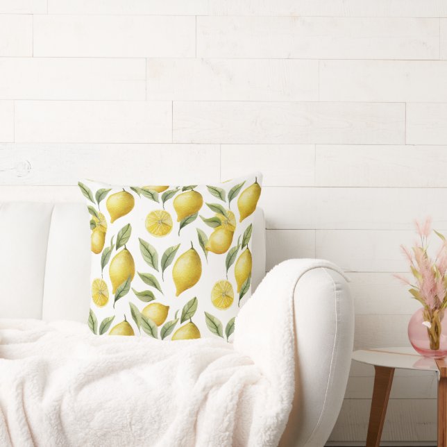 Citrus Lemon Limoen Kussen (Bank)