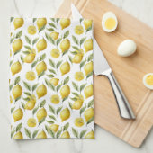 Citrus Lemon Limoen Theedoek (Quarter Fold)