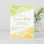 Citrus Lemon Limoen Zomerfeest Kaart (Staand voorkant)