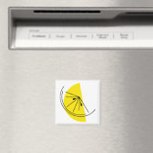 Citrus Lemon magnet vierkant (Insitu (Vaatwasser))