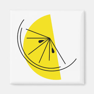 Citrus Lemon magnet vierkant
