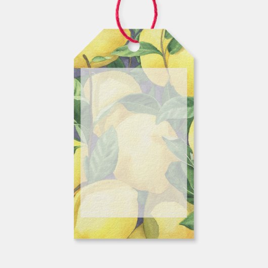 Citrus Lemon - Mama's belangrijkste squeeze baby s Cadeaulabel (Achterkant)