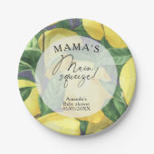 Citrus Lemon - Mama's belangrijkste squeeze baby s Papieren Bordje (Voorkant)