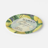 Citrus Lemon - Mama's belangrijkste squeeze baby s Papieren Bordje (Gekanteld)