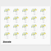 Citrus Lemon - Mama's belangrijkste squeeze baby s Ronde Sticker (Vel)
