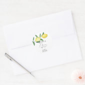 Citrus Lemon - Mama's belangrijkste squeeze baby s Ronde Sticker (Envelop)