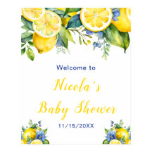 Citrus Lemon Mediterraan Baby shower