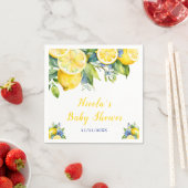 Citrus Lemon Mediterraan Baby shower Servet (Insitu)