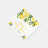 Citrus Lemon Mediterraan Baby shower Servet (Hoek)
