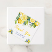 Citrus Lemon Mediterranean Vrijgezellenfeest Bedankjes Labels (In situ)