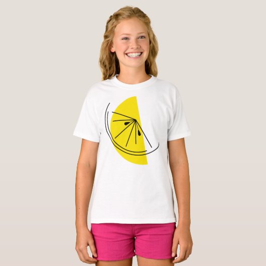 Citrus Lemon meisjes t-shirt (Voorkant volledig)