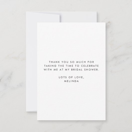 Citrus Lemon Modern Line Drawing Vrijgezellenfeest Bedankkaart (Achterkant)