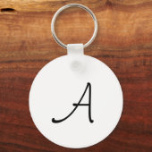 Citrus Lemon Monogram sleutelhanger aluminium rond (Achterkant)