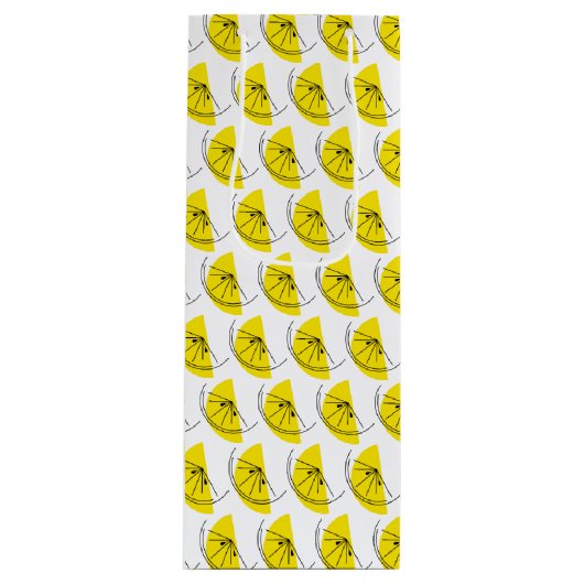 Citrus Lemon Multi geschenkzak wijn Cadeautas (Voorkant)
