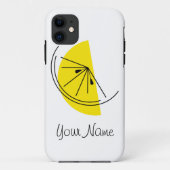 Citrus Lemon 'Name' iPhone case (Achterkant)