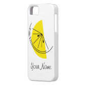 Citrus Lemon 'Name' iPhone case (Achterkant Links)