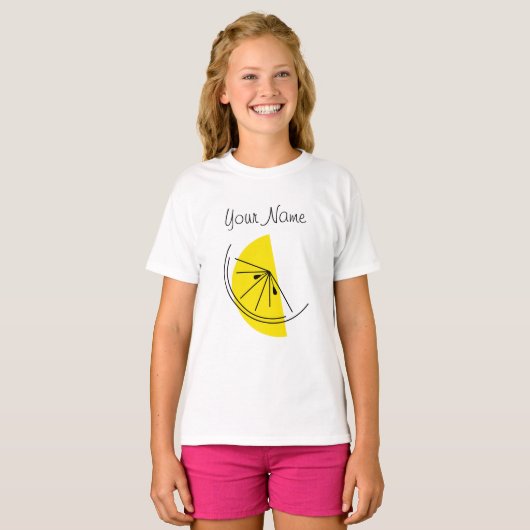 Citrus Lemon Name meiden t-shirt (Voorkant volledig)