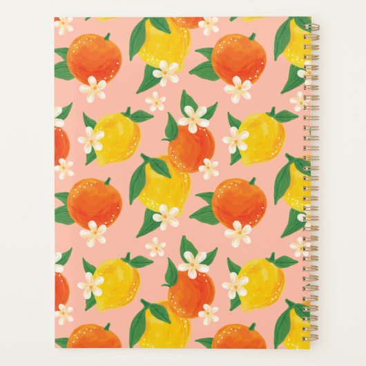 Citrus Lemon Orange Planner (Achterkant)
