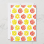 Citrus Lemon Pomelo Main Squeeze Vrijgezellenfeest Kaart (Achterkant)