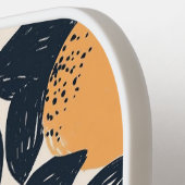 Citrus Lemon Sinaasappels Modern Illustratiepatroo Pickleball Paddle (Links Detail)