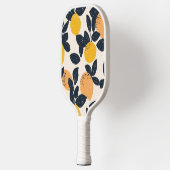 Citrus Lemon Sinaasappels Modern Illustratiepatroo Pickleball Paddle (Links)
