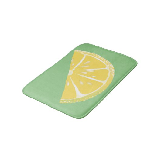 Citrus Lemon Slice Wedge Art Badmat (Gekanteld)