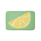 Citrus Lemon Slice Wedge Art Badmat (Voorkant)