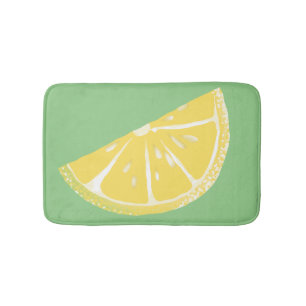 Citrus Lemon Slice Wedge Art Badmat