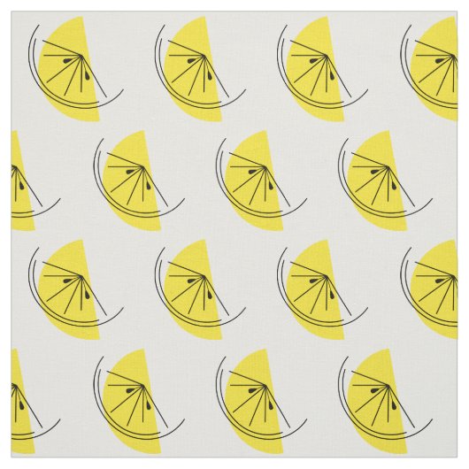 Citrus Lemon-stof Stof (Swatch)