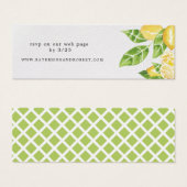 citrus lemon tree Wedding Website Kaart (Voorkant /achterkant)