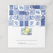 Citrus lemon - trouwplaatskaarten plaatskaartje (Buitenkant ongevouwen)