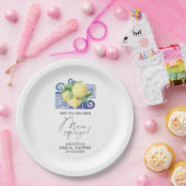 Citrus Lemon vond haar belangrijkste knijper Papieren Bordje (Feest)