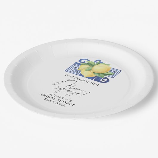 Citrus Lemon vond haar belangrijkste knijper Papieren Bordje (Gekanteld)