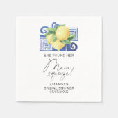 Citrus Lemon vond haar belangrijkste knijper Servet (Voorkant)