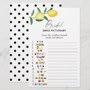 Citrus lemon - vrijgezellenfeest emoji pictionary 