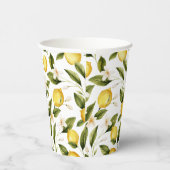 Citrus Lemon Vrijgezellenfeest Papieren Bekers (Rechts)
