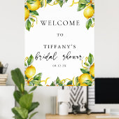 Citrus Lemon Vrijgezellenfeest Welkomstteken Poster (Thuiskantoor)