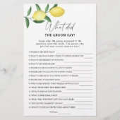 Citrus lemon - Wat zei de bruidegom tegen het brui (Voorkant)