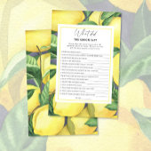 Citrus lemon - Wat zei de bruidegom tegen het brui