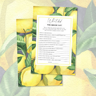 Citrus lemon - Wat zei de bruidegom tegen het brui