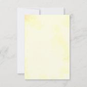 Citrus Lemon Waterverf RSVP Kaartje (Achterkant)