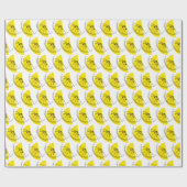 Citrus Lemon Wrapping Paper Cadeaupapier (Vlak)